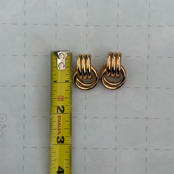 Heaven Mayhem Gold Mini Knot Earrings - Picture 7 of 7